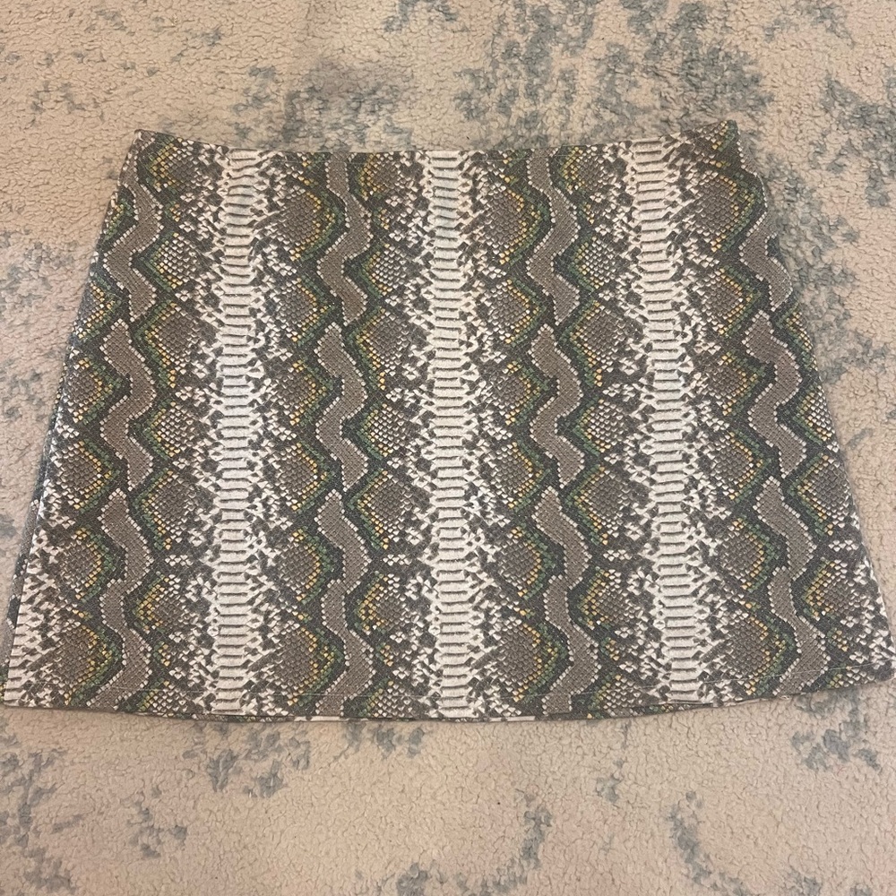 Snake Skin Pattern Women's Skirt